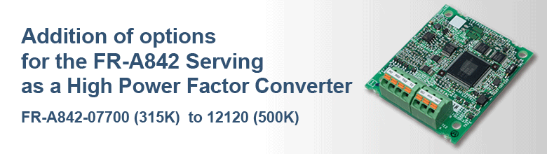 Options for the FR-A842 Serving as a High Power Factor Converter