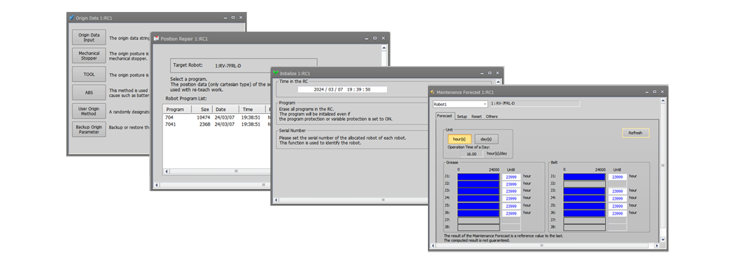 Maintenance functions