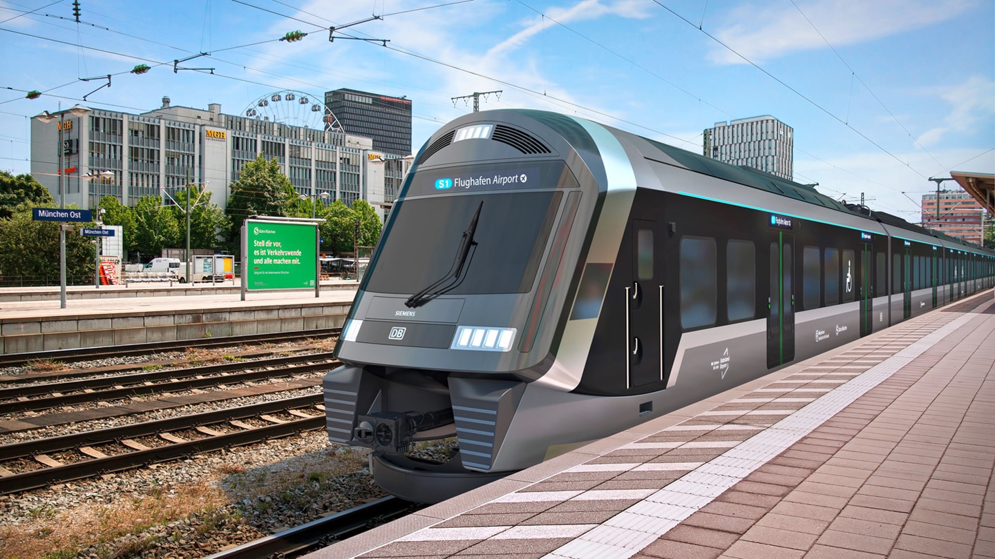 Rendition of S-Bahn train to be equipped R290 HVAC systems